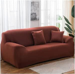 VONCYKI &uuml;hev&auml;rvilised elastsed diivanikatted elutoa jaoks Spandex nurgas diivanite katted diivanitoolile 1/2/3/4 istekohale (hele kohv, 3 istekohaga 195-230cm)