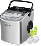 EUHOMY v&auml;ike j&auml;&auml;kuubikute masin, 9 j&auml;&auml;kuubikut 6 minutiga, 12 kg / 24 H, roostevabast terasest j&auml;&auml;kuubikute masin kaasaskantava k&auml;epidemega, isepuhastuvad kompaktsed j&auml;&auml;kuubikute masinad koju / k&ouml;&ouml;ki / kontorisse / baari jaoks