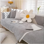 Chenille Diivan Cover 1/2/3/4 Seater L Shape Reversible Tepitud Corner Slipcovers M&ouml;&ouml;bli kaitsja Diivan Cover elutuba (Premium Grey, 70x210cm)