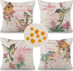 Cirzone padjakate 45 x 45 cm, 4 &otilde;uepadja komplekt, ilmastikukindel linane, Boho dekoratsioon elutuppa, aeda, r&otilde;dule.