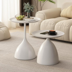 K&otilde;rvallaud Modernne k&uuml;ljelaud Voodilaua Elutoa laud Diivan pesitsuslauad &Uuml;mmargune k&uuml;ljelaud 2-st valgest komplektist