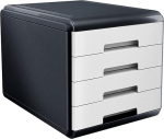 My Desk Arda 4 Drawer Desktop Cabinet - White
