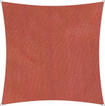 Lumaland p&auml;ikesevarju koos kinnitustrossidega Vetth&uuml;lgav ja ilmastikukindel 300 x 300 cm ruudukujuline 100% HDPE koos UV-kaitsestabilisaatoriga Terrakotta v&auml;rviga