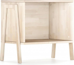 Hansales - Avatud &ouml;&ouml;kapp massiivsest kasepuidust 52 x 56 x 35 cm - Skandinaavia stiilis &ouml;&ouml;kapp, v&auml;ike naturaalse l&auml;bipaistva &otilde;liga kaetud &ouml;&ouml;kapp, &ouml;&ouml;kapp, riiul