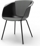 Sedus On Spot disainertool elutuba s&ouml;&ouml;gituba tool nelja jalaga pehmendusega must 60 x 65 x 82,5 cm