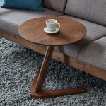 K&otilde;rvallaud Wood Natural Coffee Tables &Ouml;&ouml;laud Round Small Computer Table Modern Diivan Table for Living Room Office Minimalistlik Stiilne dekoratiivne laud V&auml;rv P&auml;hklipuu