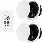 PNWCZ 6,5-tolline Bluetooth laekak&otilde;lar 300W 2-Way paigaldus pluss seinakinnitus koos seinav&otilde;imendi vastuv&otilde;tjaga, mis sobib ideaalselt koduteatri kontorisse vannituppa (2 k&otilde;larit)