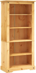 vidaXL 5-Tier Bookcase Display Shelf Storage Cabinet Mexican Pine Corona Range