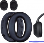 WH-1000XM2 M&uuml;raisolatsiooni k&otilde;rvapadjad, mis &uuml;hilduvad Sony WH1000XM2 ja Sony MDR-1000X k&otilde;rvaklappidega, ekstra paksus ja plastikust varras (must)