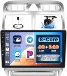[8Cores 4G + 64G] Hikity Car Radio Android 15 Peugeot 307 2002-2013 9-tollise puuteekraaniga autoraadio 1280 x 720 Pixel 32EQ FM RDS traadita Carplay Android auto navigatsioon WFI Bluetooth MIC