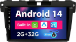 SXAUTO Android 14 IPS 9-tolline autoraadio Mazda CX-7 (2008-2015) jaoks - Sisseehitatud CarPlay / Android Car / DSP - Tagurduskaamera tasuta - 2G + 32G - Rooljuhtimine DAB Fast Boot WiFi Google - 2 DIN