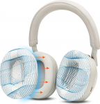 WC SweatZ XM5 - patenteeritud higikaitse k&otilde;rvapadjad Sony WH1000XM5 jaoks Wicked Cushions | T&auml;ielik 360-kraadine k&otilde;rvapadja kaitse | Higikindel ja kergesti pestav | Ivory Tide