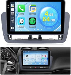 Roinvou 4+64G Android 15 autoraadio Fiat Ibiza 2012-2015 traadita Carplay Android autole, 9-tolline autoraadio Incell puuteekraaniga GPS navigatsiooniga Bluetooth EQ WiFi RDS FM SWC MIC tagurduskaameraga