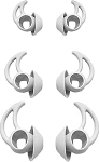 Adhiper k&otilde;rvaklappide asendamine Silikoonist k&otilde;rvaklappide pakett 6 k&otilde;rvaklappi, mis &uuml;hilduvad Bose spordik&otilde;rvaklappidega True Wireless In-Ear k&otilde;rvaklapid (valge)
