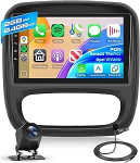 Hodozzy 2G + 64GB Android Autoradio Opel Vivaro B 2014-2018 / Renault Traffic 3 2014-2021 traadita Carplay Android auto, raadio 9-tolline puuteekraaniga navigatsiooniga WiFi Bluetooth FM RDS koos tagantj&auml;rgi