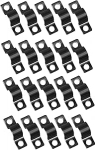 Alrens U-Halterungsrohr-Befestigungsclips, Outdoor-Kabelklemme und Drahtclips, 6 mm Kabelclips und 6 mm Rohrschellen zur Sicherung zylindrischer Komponenten, robuste Metall-Kabelklemmen