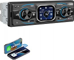 ESSGOO autoraadio DAB+ Bluetooth 6.0 k&auml;ed-vabad puuteekraaniga 7 v&auml;rviline 1 DIN USB SD Aux