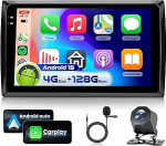 4G 128G VECHTEL 9-tolline Bluetooth autoraadio VW Beetle 2012-2018 Carplay Android auto, Android 15, EQ, WiFi GPS, Mirror Link, RDS/FM raadio 2 DIN koos AHD tagurduskaameraga