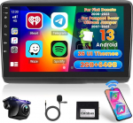 [2G + 64G] Hikity autoraadio Fiat Ducato/Peugeot Boxer/Citroen Jumper 2006-2023 Android Wireless Carplay Android Auto 9-tolline autoraadio 26UI FM RDS GPS navigatsiooniga WiFi EQ Bluetooth MIC tagurdamine