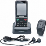 G-TELWARE MM735 Maxcom Senior mobiiltelefoni SOS GPS Remote (Firmware 2024) h&auml;daabik&otilde;ne k&auml;ev&otilde;ru, mis t&ouml;&ouml;tab mobiiltelefoniga, traadita randmepael, saksa men&uuml;&uuml; / kuni 16 GB MicroSD m&auml;lupank