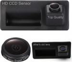 Dynavsal 1280x720 Pixel 1000TV Lines Super Pro Lens Backup Camera, Night Vision Trunk handlle tagurduskaamera tagurduskaamera VW Tiguan Touareg Sharan Touran Passat B5 Golf VI A4 A3 A6L A8 Q3 jaoks