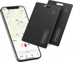 Reyke Slim Wallet Tracker Card, laetav rahakoti otsija, mis &uuml;hildub Apple Find My (ainult iOS), esemete otsija pagasim&auml;rkide, telefonide ja passide jaoks.