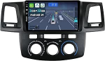 Cadley Android 14 autoraadio Toyota Fortuner Hilux 2007-2015 juhtmevaba Apple CarPlay, Android Car, Mirror Link, GPS navigatsioon, Bluetooth 5.0, WiFi, USB, Navi, FM + tagurduskaamera.
