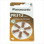 Panasonic PR312 kuuldeaparaadi patareid (10 blisterpakendit / 60 patareid)