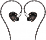 Hidizs MS5 In-Ear Monitors, Custom Dynamic Driver Made of Liquid Silicone, 1DD + 4BA Hybrid Unit Flagship Wired HiFi k&otilde;rvaklapid telefoni/PC/Notebook/Tablet, mustad