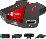 SPIRIT OF GAMER - CROSSGAME 2 adapter - M&auml;ngida klaviatuuri ja hiirega videom&auml;ngukonsoolidel t&auml;nu konverterile: Switch / PS4 / PS3 / Xbox ONE - 1 x 3,5 mm pistikupesa m&auml;nguk&otilde;rvaklappide jaoks.