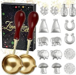 Wukongi tinavalu komplekt 16 tinafiguuri ja 2 &uuml;mmarguse lusikaga - tervislik alternatiiv plii valamisele, aastavahetuse oraaklim&auml;ng koos juhiste ja t&otilde;lgendusraamatuga uueks aastaks 2026