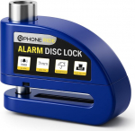 Mootorratta piduriketta lukustush&auml;ire | Vargusvastane jalgratta v&otilde;i mootorratta k&otilde;rge turvalisus valju h&auml;irega 110 dB | mootorratta ratta lukustus paremaks kaitseks varguse eest | Sinine