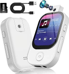 Ninonly MP3 m&auml;ngija Bluetooth 180&deg; kaameraga 2.01 tolli 64GB laiendatav m&auml;lu, HiFi heli FM raadio h&auml;&auml;le salvestamine E-raamatute kaasaskantav muusikam&auml;ngija &otilde;pilastele, pension&auml;ridele ja spordireisidele
