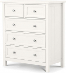 Julian Bowen Maine 3+2 Drawer Chest - Surf White