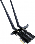 SYONCON WiFi 6E AXE5400 PCIe WLAN kaart arvutile Intel AX210 kiibistik komplektiga Bluetooth 5.3 PCI Express v&otilde;rgukaart Tri-Bands (6GHz/5GHz/2.4GHz) Kuni 5374Mbit/s Sobib Windows 10/11 (must)
