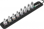 Wera 05003971001 Belt B 2 Zyklop in-Hex Holding Function Bit-Socket Set, Black, 3/8-Inch