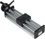 K&auml;sitsi libistatav laud, 200 mm l&ouml;&ouml;gim&otilde;&otilde;duga kuulikruviga lineaarne laud kahekordse optilise teljega, k&auml;siratas, mutriv&otilde;ti, juhtplatvorm mittestandardse automatiseerimise, CNC marsruuteri jaoks.