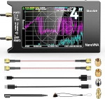 Seesii NanoVNA-H4 Antennaanal&uuml;saator - 4-tolline vektorv&otilde;rguanal&uuml;saator 2025 uuendatud versioon 4.4 9KHz-1.5GHz HF VHF UHF koos puuteekraaniga raadioamat&ouml;&ouml;ride jaoks Smithi diagrammi m&otilde;&otilde;tmiseks