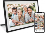 Anna Bella WiFi digitaalne pildiraam, 10,1 tolli, elektrooniline pildiraam, 1280 x 800 HD, 32 GB m&auml;lu, automaatne p&ouml;&ouml;ramine, intelligentne puuteekraan, lihtne kaugkonfigureerimine AiMORi kaudu.