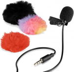 JOBY Wavo Lav Mobile Microphone, Lapel Microphone with Clip, Portable Microphone for Smartphones and Cameras, Audio Accessories for Live Streaming, Video Content, Video Blogs, Conference Calls