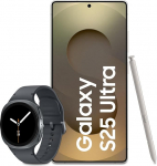 Samsung Galaxy S25 Ultra AI nutitelefon Galaxy AI-ga, 12GB RAM, 1TB m&auml;lu, Titanium Grey, 3-aastane tootja garantii + Galaxy Watch8 nutikell.