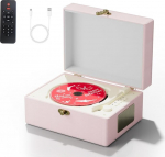 Yintiny Time Music Box CD-m&auml;ngija koos k&otilde;laritega koju (roosa)