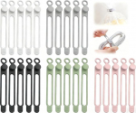 Wiederverwendbare Silikon-Kabelbinder, paindlik Kabel-Clips und Draht-Organizer for Ladeger&auml;t, USB, Computerkabel, Heimb&uuml;ro-Aufbewahrung (5 v&auml;rvi)