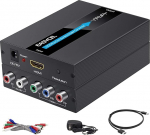 HDMI to Component Converter koos HDMI ja Component kaablitega, EASYCEL alumiinium 1080P HDMI to YPbPr/5RCA Scaler Converter, Support 480i 576i Component Output