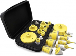 DARTOTEK Tile Drill Bit Set 12 Pieces - 6/6/8/20/25/35/50/68/110 mm M14 Drill Bits, 20 mm Finger Cutter, 50 mm Chamfer Drill, M14 - Hex Adapter for Ceramic, Porcelain, Tiles, Marble