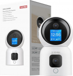 ZOSI C528M Dual Lens WLAN Surveillance Camera Indoor 3MP + 3MP 2-Way Video 2.4/5GHz WiFi IP Camera 360&deg; Swivelling