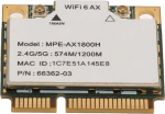 AX1800H WLAN kaart, Bluetooth 5.2 PCIE WiFi 6 kaart, 2.4GHz 5GHz Dual Band AX1800H WiFi 6 PCIE adapter Windows 10 11 Linuxi jaoks