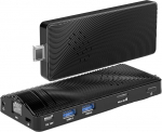 Mini PC Stick Windows 10, Intel Celeron N4200 4GB RAM 64GB eMMc Mini arvuti, Dual WiFi 6.0/BT5.2/Dual 4K@60Hz/USB PD3.0 Business Office Industrial IOT Media Home