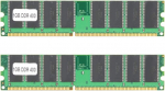 DDR 2GB Kit (2 x 1GB) 400MHz PC-3200 lauaarvuti m&auml;lumoodul 2.6V 184-pin m&auml;lumoodul kahepoolne 16 Grain DDR t&auml;ielikult &uuml;hildub j&auml;rgmiste seadmetega