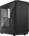 Fractal Design Focus 2 Black - Karastatud klaasist l&auml;bipaistev toon - V&otilde;rkfront - Kaks 140 mm Aspect ventilaatorit kaasas - ATX m&auml;ngukapp